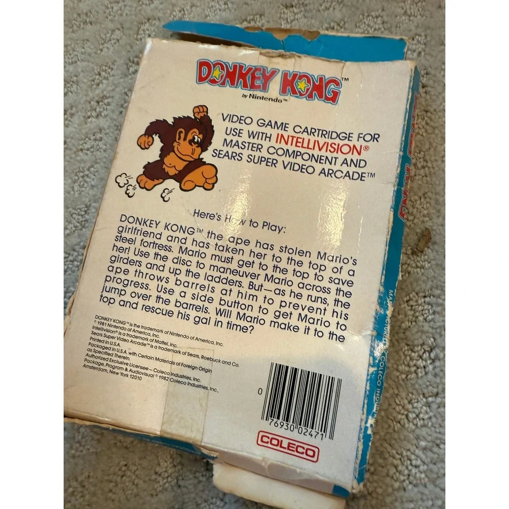 Donkey Kong Jr.‎ Intellivision W/Box